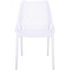 SAFAVIEH Outdoor Patio Furniture Collection – Leila White Dining Chair Set of 2, Fully Assembled Outdoor Chairs, Modern Lattice Design, Weather-Resistant Patio Seating (PAT4701C-SET2)(White)
