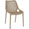 SAFAVIEH Outdoor Patio Furniture Collection – Leila White Dining Chair Set of 2, Fully Assembled Outdoor Chairs, Modern Lattice Design, Weather-Resistant Patio Seating (PAT4701C-SET2)(Beige)