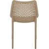 SAFAVIEH Outdoor Patio Furniture Collection – Leila White Dining Chair Set of 2, Fully Assembled Outdoor Chairs, Modern Lattice Design, Weather-Resistant Patio Seating (PAT4701C-SET2)(Beige)