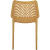SAFAVIEH Outdoor Patio Furniture Collection – Leila White Dining Chair Set of 2, Fully Assembled Outdoor Chairs, Modern Lattice Design, Weather-Resistant Patio Seating (PAT4701C-SET2)(Yellow)