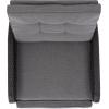 SAFAVIEH Outdoor Patio Furniture Collection – Millman Weather-Resistant Recliner Chair, Adjustable Backrest & Cushioned Seat (PAT6906)(Black/Grey)