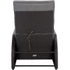 SAFAVIEH Outdoor Patio Furniture Collection – Millman Weather-Resistant Recliner Chair, Adjustable Backrest & Cushioned Seat (PAT6906)(Black/Grey)