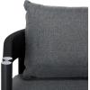 SAFAVIEH Outdoor Patio Furniture Collection – Viola Black & Grey Corner Set with Table, Modern Steel & Rope Sectional Sofa (PAT7754B)(Black/Grey)