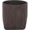 SAFAVIEH Outdoor – Cana Square Planter Pot with Drainage – Beige Cement & Bamboo – Weather Resistant – Ideal for Patio, Garden, Backyard, 15.7″ Wx 15.7″ D x 15.7″ H (PAT1408B)(Brown)