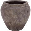 SAFAVIEH Outdoor – Ramsey Planter Pot with Drainage – Antique White Ficonstone Cement – Weather Resistant – Ideal for Patio, Garden, Backyard, 14.2″ Wx 14.2″ D x 13″ H (PAT1553B)(Antique Brown)