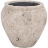 SAFAVIEH Outdoor – Ramsey Planter Pot with Drainage – Antique White Ficonstone Cement – Weather Resistant – Ideal for Patio, Garden, Backyard, 14.2″ Wx 14.2″ D x 13″ H (PAT1553B)(Antique White)