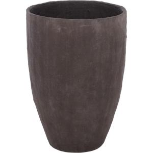SAFAVIEH Outdoor – Cana Pedestal Planter Pot with Drainage – Beige Cement & Bamboo – Weather Resistant – Ideal for Patio, Garden, Backyard, 15.4″ Wx 15.4″ D x 21.3″ H (PAT1406B)(Brown)