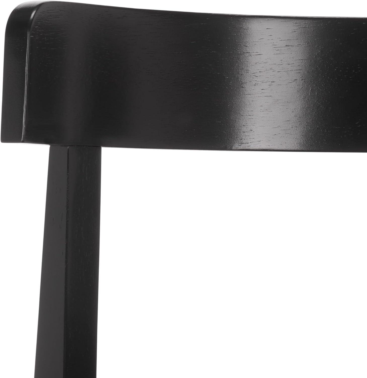 image:imageSAFAVIEH Furniture Anselm Dining Chair Set of 2 White amp Light Blonde Solid Wood Modern Upholstered Chair Fully Assembled Ideal for Dining Room Kitchen 19 Seat Height DCH8810CSET2GreyBlack