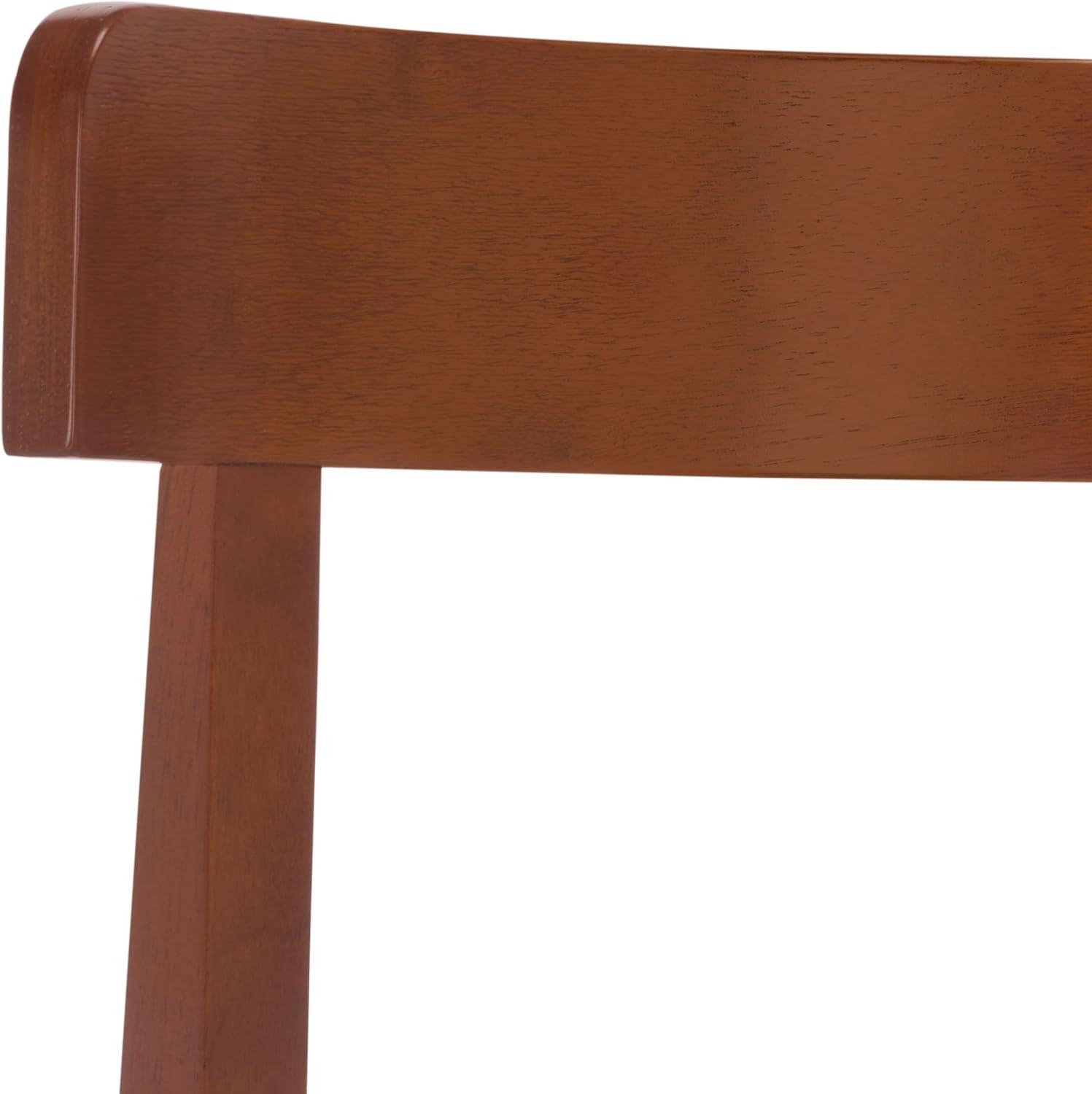 image:imageSAFAVIEH Furniture Anselm Dining Chair Set of 2 White amp Light Blonde Solid Wood Modern Upholstered Chair Fully Assembled Ideal for Dining Room Kitchen 19 Seat Height DCH8810CSET2WhiteWalnut