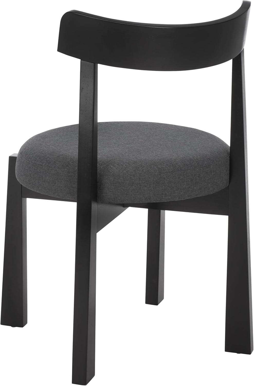 image:imageSAFAVIEH Furniture Anselm Dining Chair Set of 2 White amp Light Blonde Solid Wood Modern Upholstered Chair Fully Assembled Ideal for Dining Room Kitchen 19 Seat Height DCH8810CSET2GreyBlack