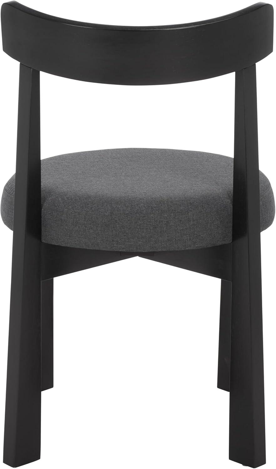 image:imageSAFAVIEH Furniture Anselm Dining Chair Set of 2 White amp Light Blonde Solid Wood Modern Upholstered Chair Fully Assembled Ideal for Dining Room Kitchen 19 Seat Height DCH8810CSET2GreyBlack