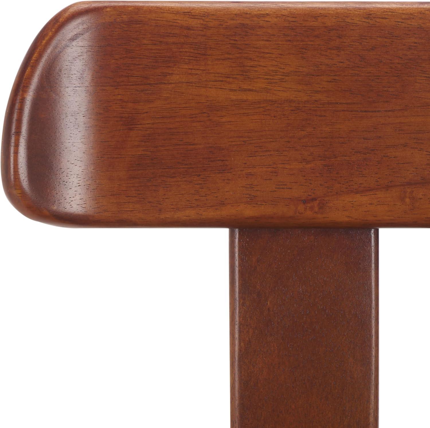 image:imageSAFAVIEH Home Collection Cayde MidCentury Modern Black Solid Wood Upholstered Dining Chair with Cream Boucle Seat DCH8806ESageWalnut