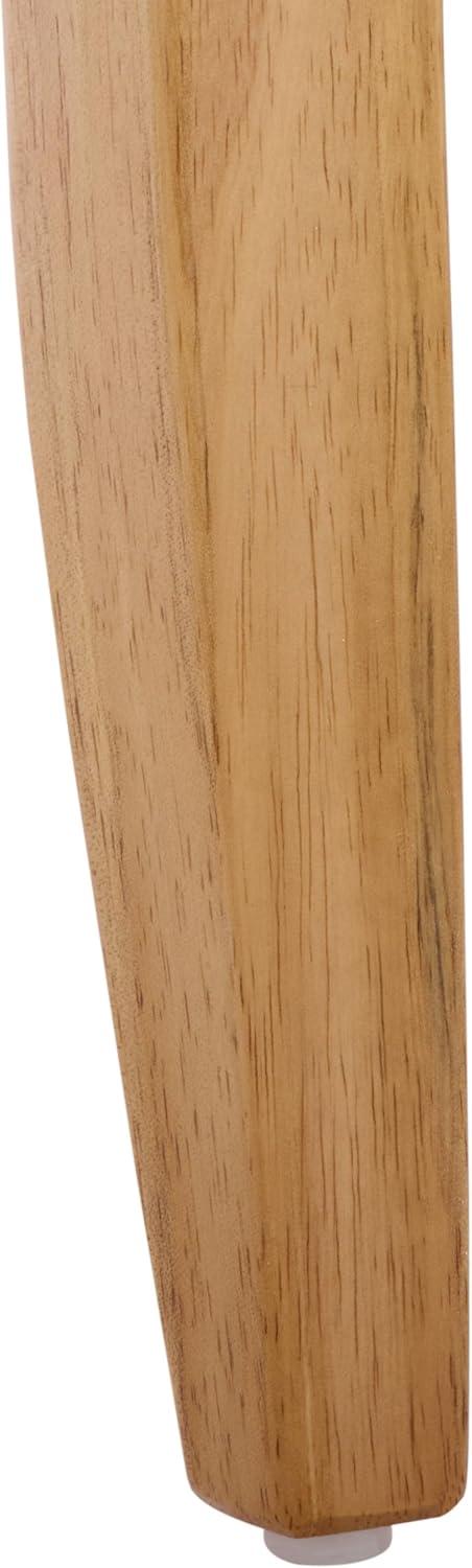 image:imageSAFAVIEH Home Collection Ksenia XBack Dining Side Chair Solid Wood Black Finish Farmhouse Classic DCH6902ELight Oak