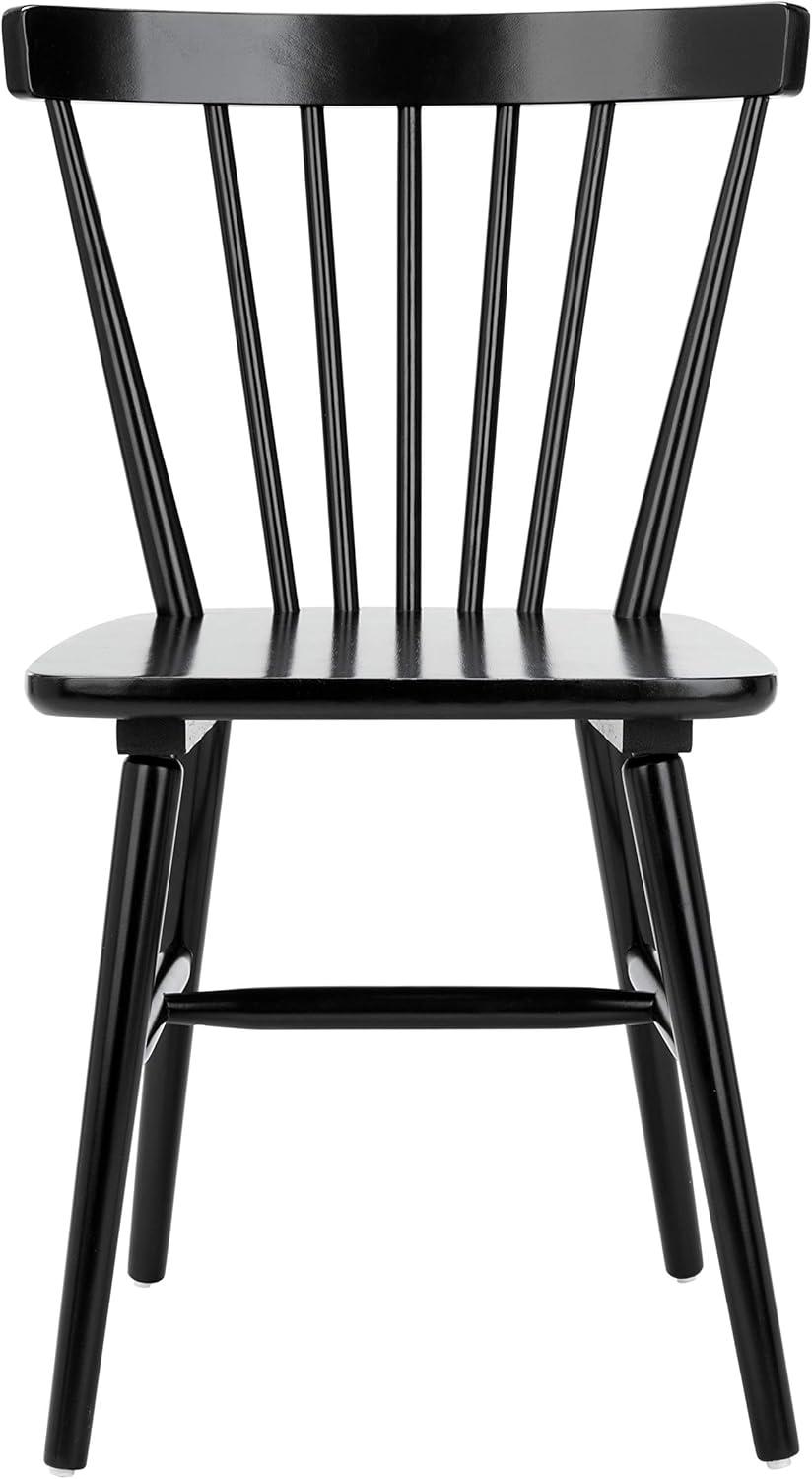 image:imageSAFAVIEH Home Collection Winona Set of 2 Honey Windsor Farmhouse Dining Chairs Spindle Back Wood Chairs Classic Casual Seating DCH8500KSET2Black