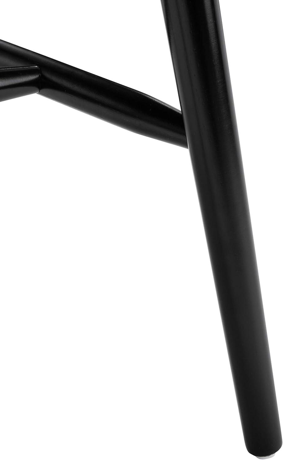 image:imageSAFAVIEH Home Collection Winona Set of 2 Honey Windsor Farmhouse Dining Chairs Spindle Back Wood Chairs Classic Casual Seating DCH8500KSET2Black