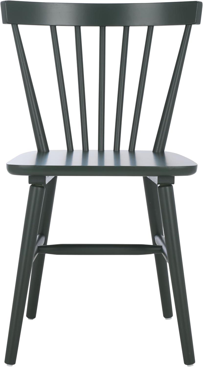 image:imageSAFAVIEH Home Collection Winona Set of 2 Honey Windsor Farmhouse Dining Chairs Spindle Back Wood Chairs Classic Casual Seating DCH8500KSET2Garden Green