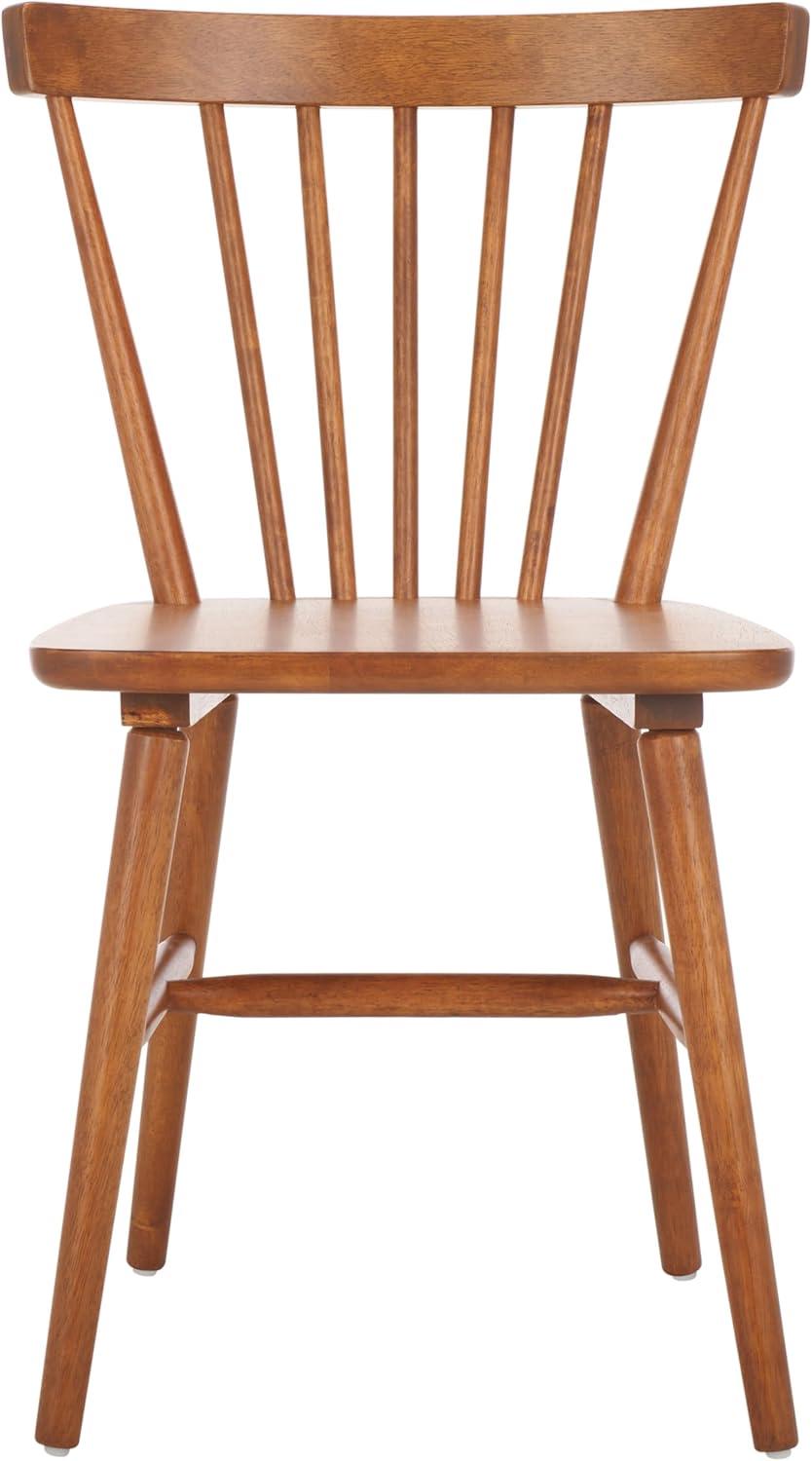 image:imageSAFAVIEH Home Collection Winona Set of 2 Honey Windsor Farmhouse Dining Chairs Spindle Back Wood Chairs Classic Casual Seating DCH8500KSET2Honey
