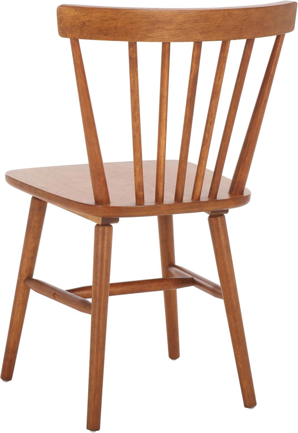 image:imageSAFAVIEH Home Collection Winona Set of 2 Honey Windsor Farmhouse Dining Chairs Spindle Back Wood Chairs Classic Casual Seating DCH8500KSET2Honey