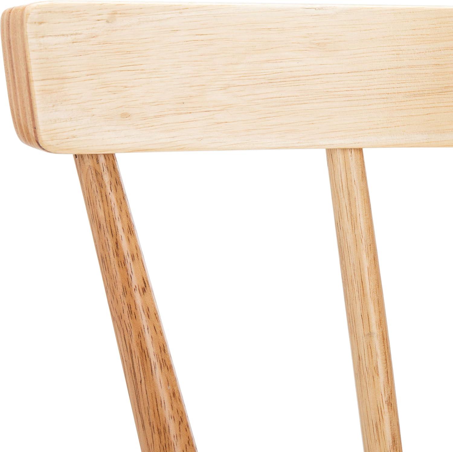 image:imageSAFAVIEH Home Collection Winona Set of 2 Honey Windsor Farmhouse Dining Chairs Spindle Back Wood Chairs Classic Casual Seating DCH8500KSET2Natural