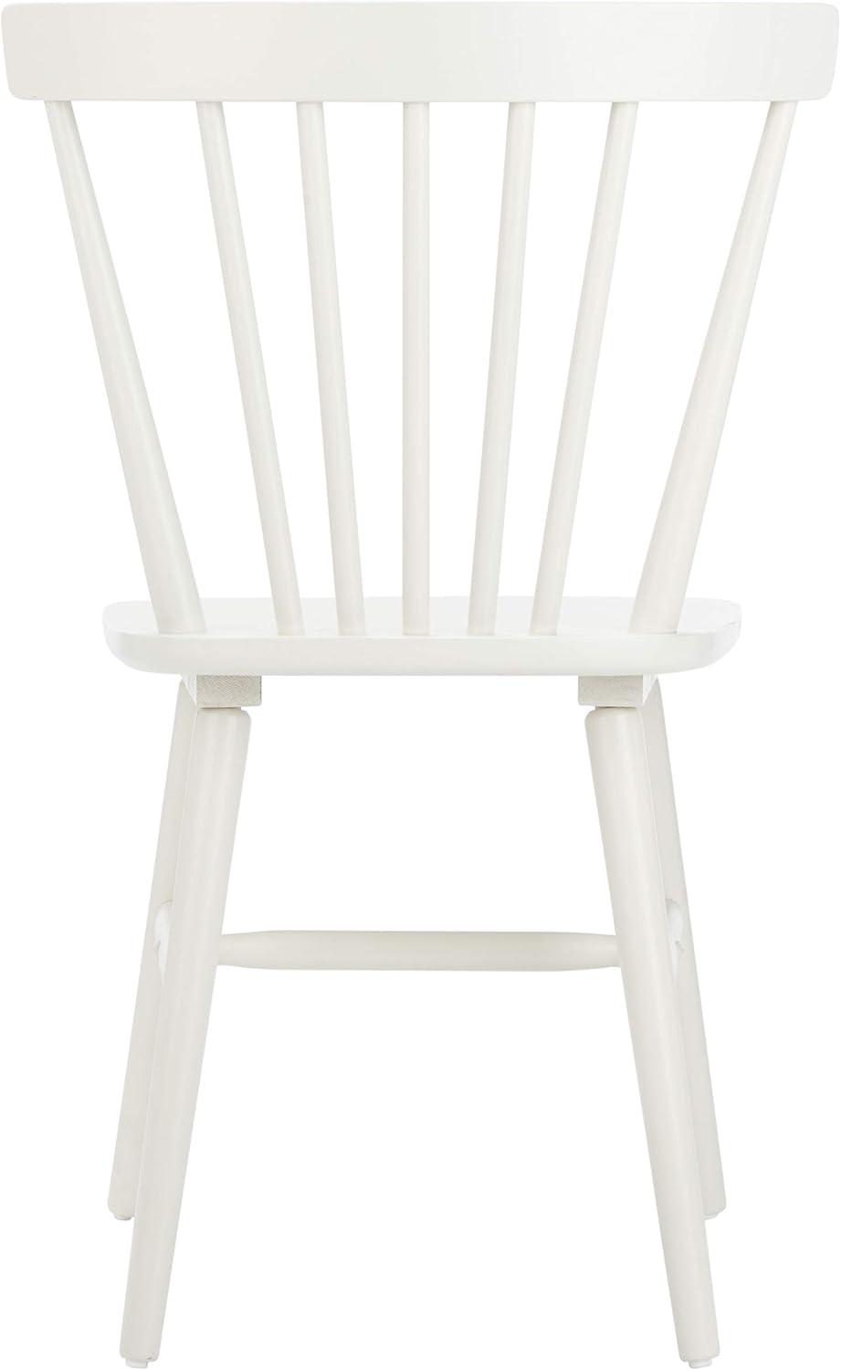 image:imageSAFAVIEH Home Collection Winona Set of 2 Honey Windsor Farmhouse Dining Chairs Spindle Back Wood Chairs Classic Casual Seating DCH8500KSET2Off White