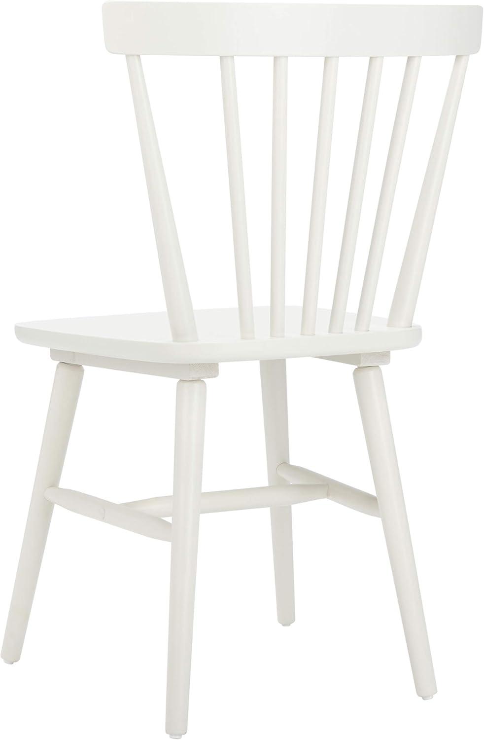 image:imageSAFAVIEH Home Collection Winona Set of 2 Honey Windsor Farmhouse Dining Chairs Spindle Back Wood Chairs Classic Casual Seating DCH8500KSET2Off White