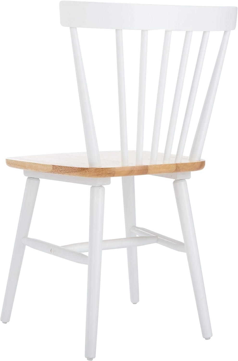 image:imageSAFAVIEH Home Collection Winona Set of 2 Honey Windsor Farmhouse Dining Chairs Spindle Back Wood Chairs Classic Casual Seating DCH8500KSET2White Natural