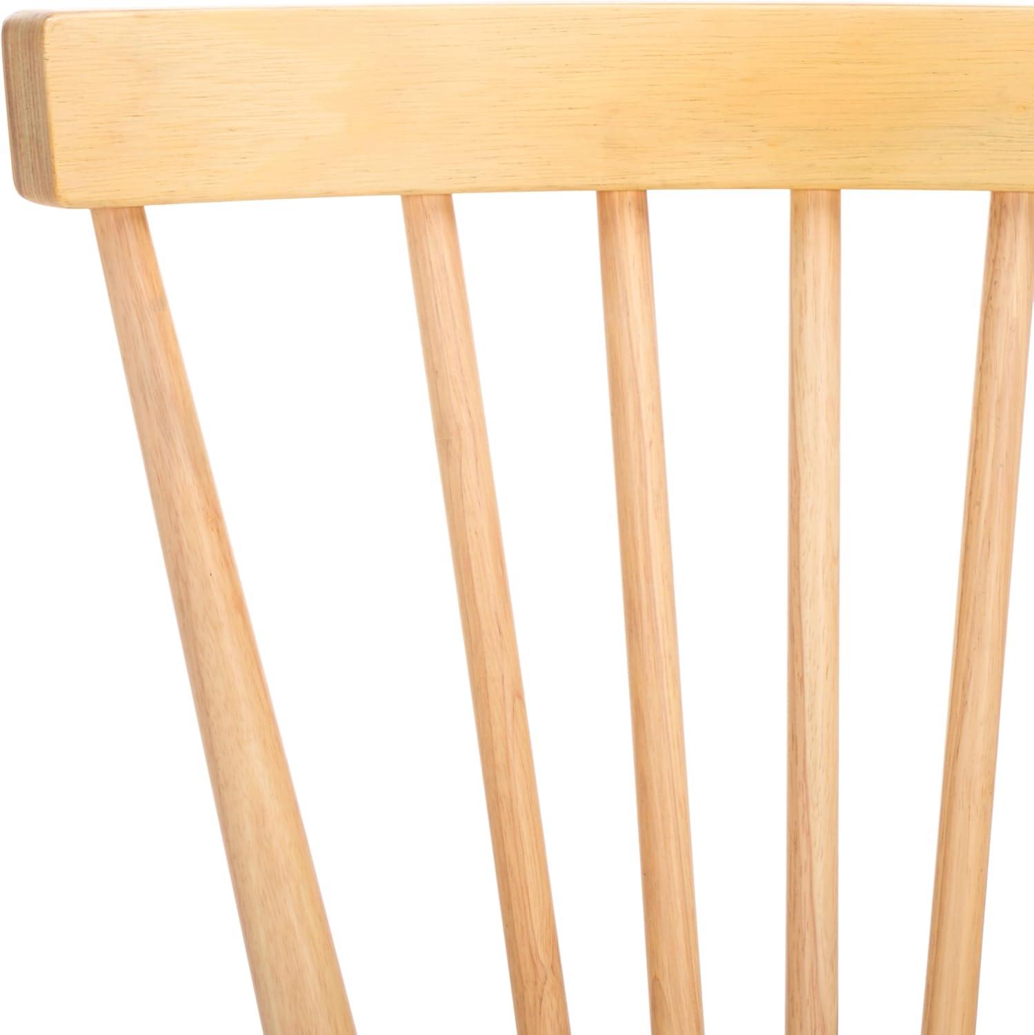image:imageSAFAVIEH Home Collection Winona Set of 2 Honey Windsor Farmhouse Dining Chairs Spindle Back Wood Chairs Classic Casual Seating DCH8500KSET2White Washed