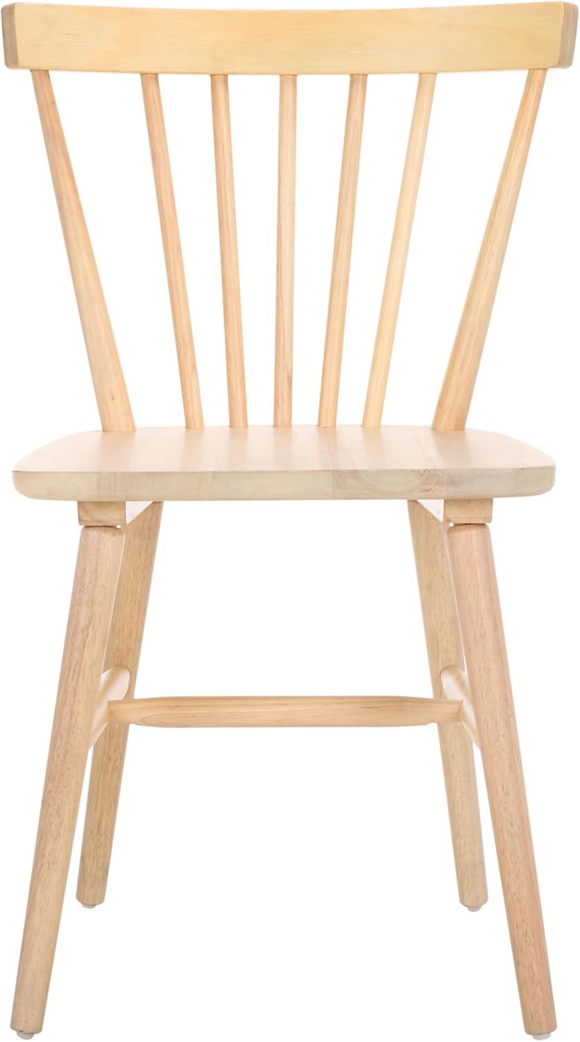 image:imageSAFAVIEH Home Collection Winona Set of 2 Honey Windsor Farmhouse Dining Chairs Spindle Back Wood Chairs Classic Casual Seating DCH8500KSET2White Washed