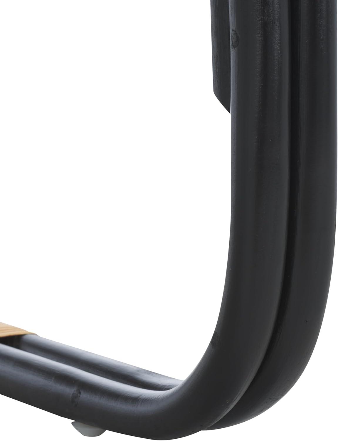 image:imageSAFAVIEH Home Collection Alybeth Tropical WhiteBlack Accent Chair with Cushion Fully AssembledWhiteBlack