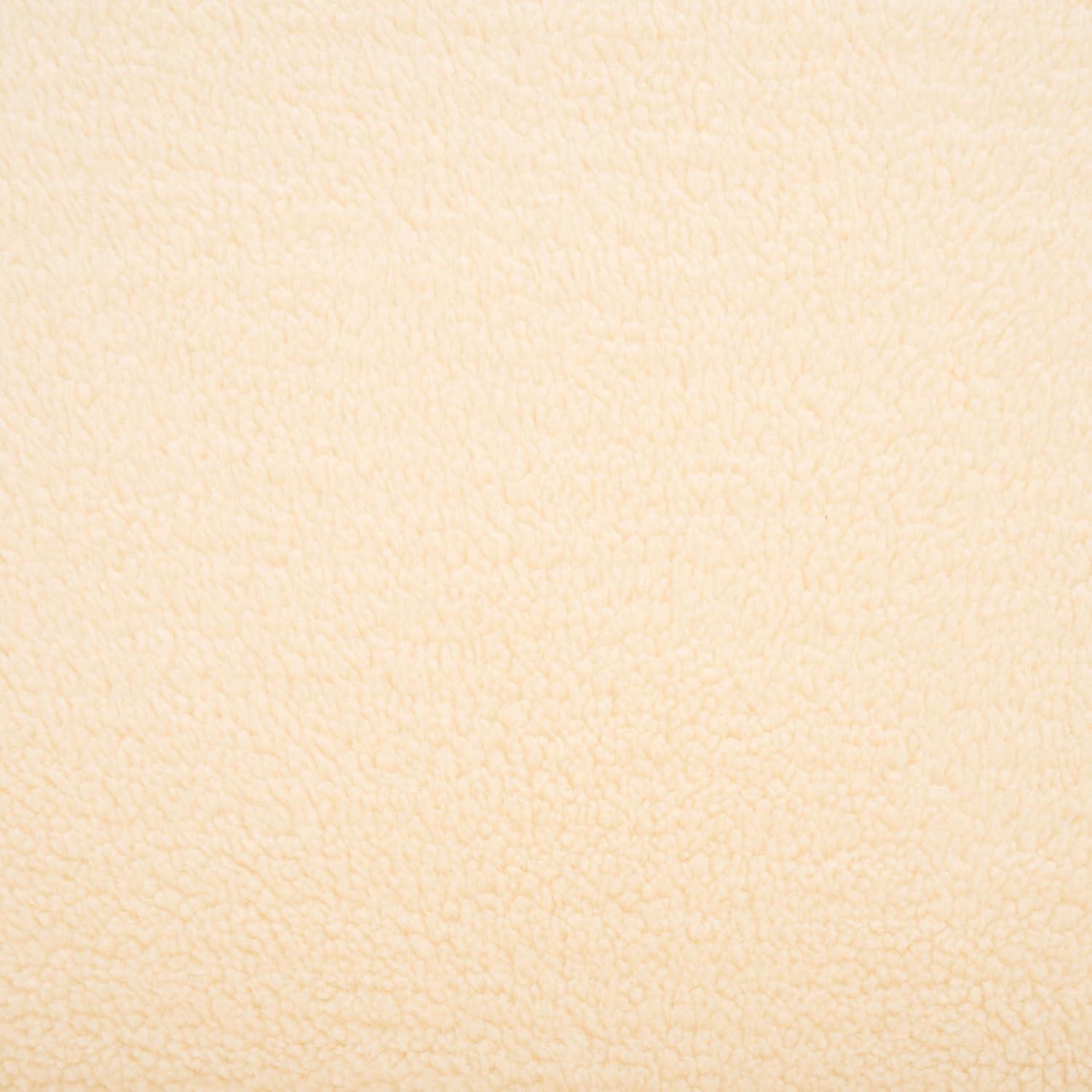 image:imageSAFAVIEH Home Collection Fifer MidCentury Modern Cream Faux Shearling Fur Accent Chair Fully AssembledCream Faux Shearling