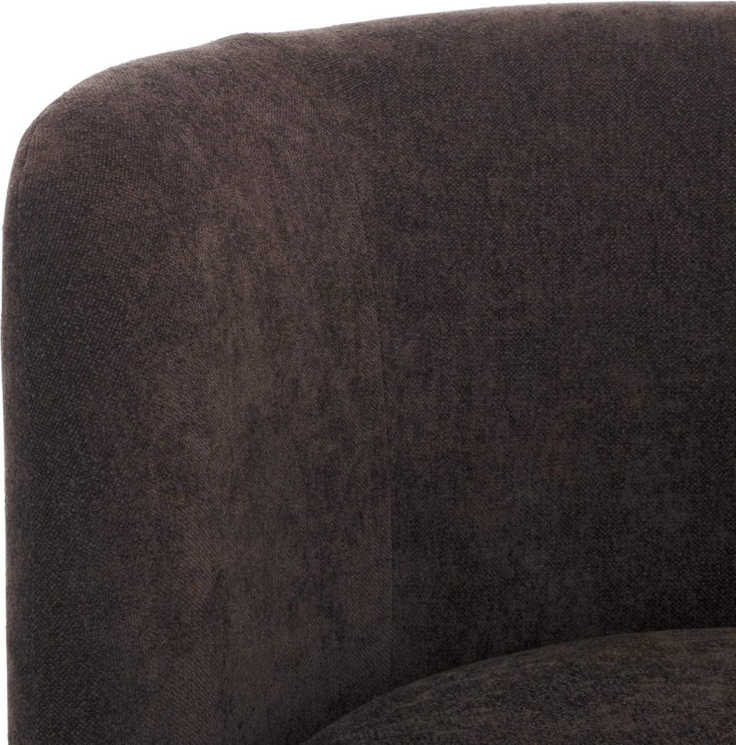 image:imageSAFAVIEH Home Collection Hayls Brown Linen Swivel Accent Chair Fully AssembledBrown