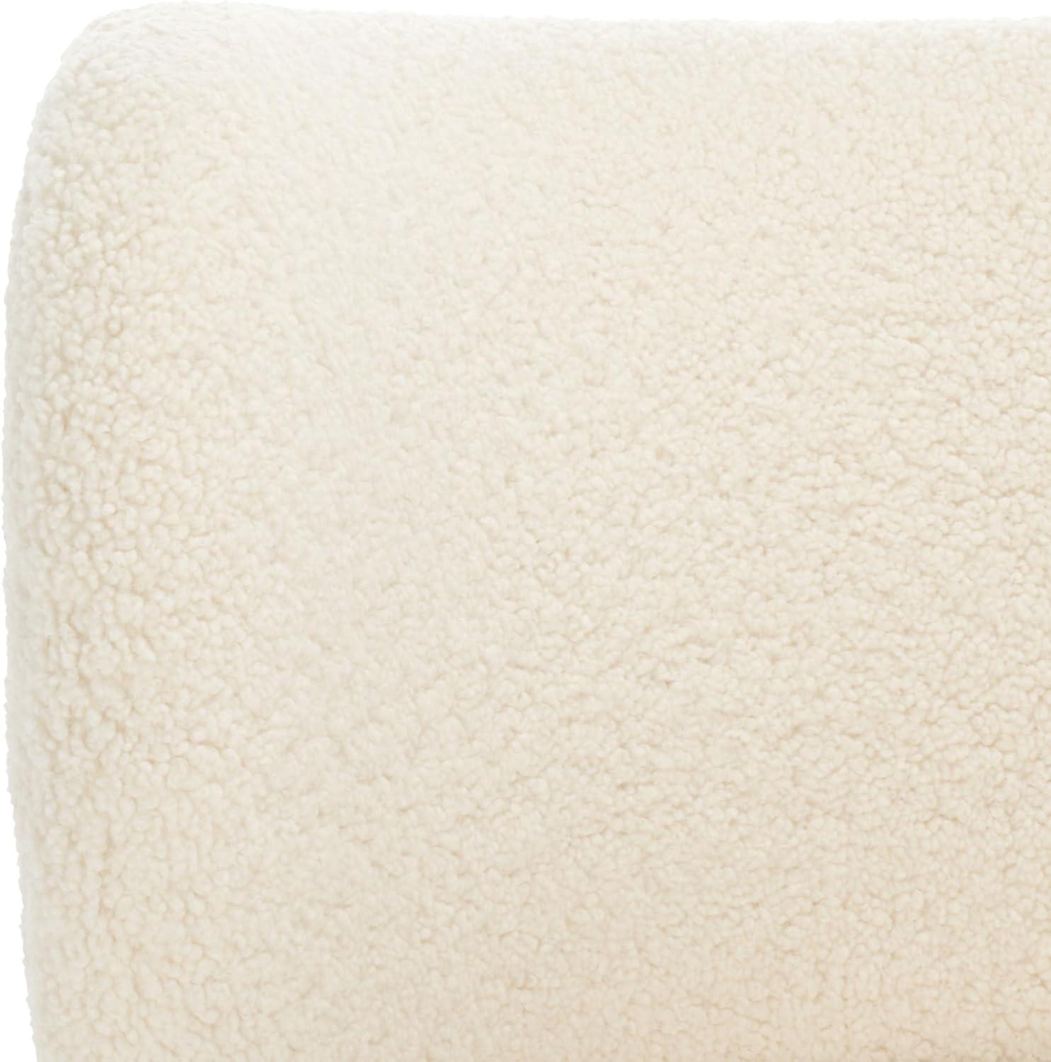 image:imageSAFAVIEH Home Collection Jakoda OffWhite amp Natural Solid Wood Wingback Accent Chair Fully AssembledOff WhiteNatural
