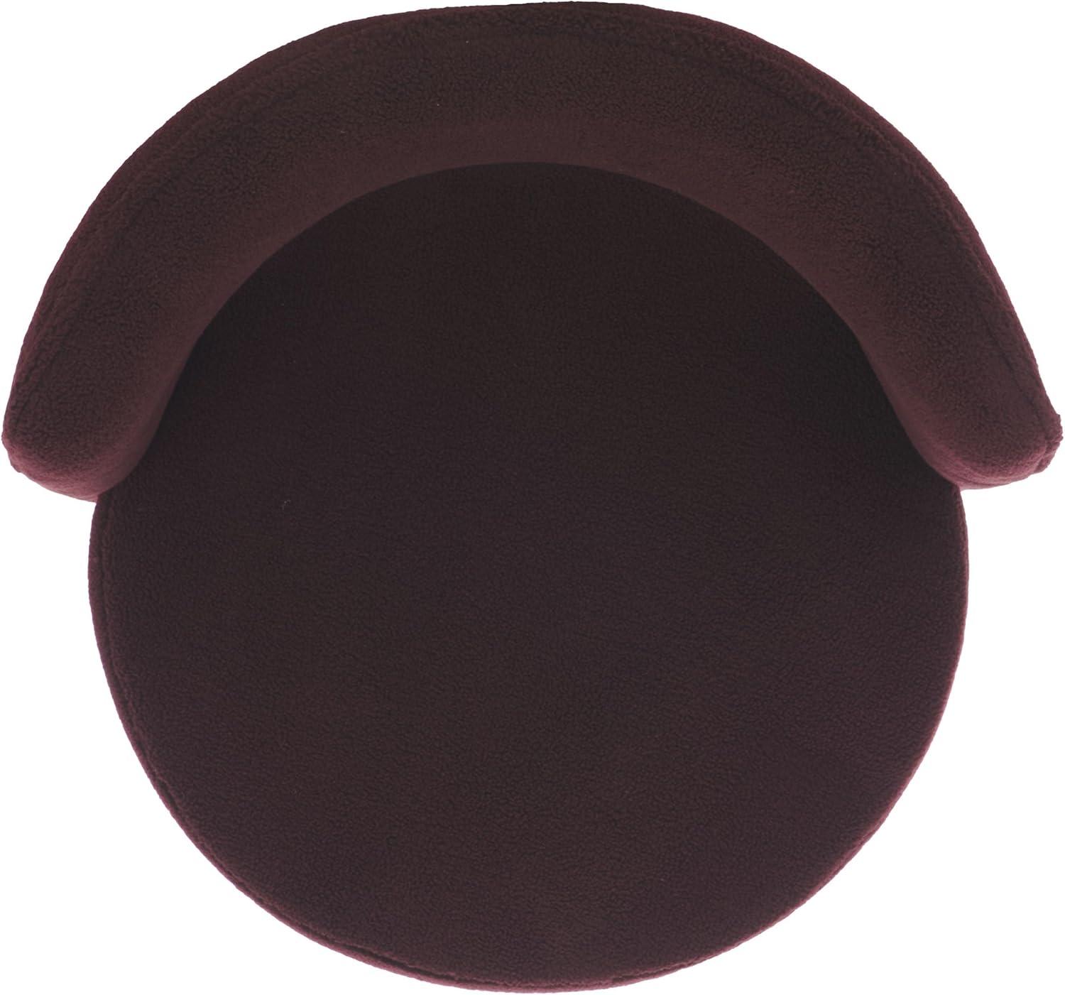 image:imageSAFAVIEH Home Collection JoJo Beige Faux Shearling Round Seat Upholstered Accent Chair Fully AssembledBordeaux