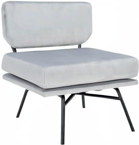 image:imageSAFAVIEH Home Collection Kermit Modern Malachite Green VelvetMatte Black Living Room Dining Room Bedroom Office Foyer Accent ChairGrey VelvetMatte Black