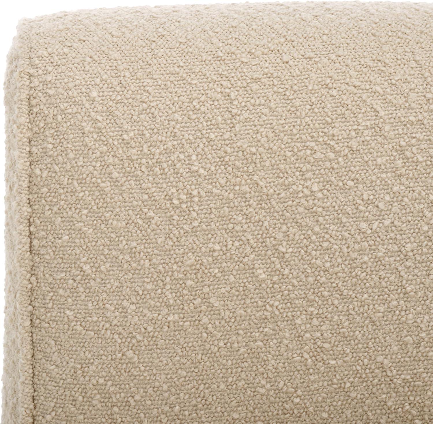 image:imageSAFAVIEH Home Collection Mikk MidCentury Modern Beige Boucle Accent Chair Fully AssembledBeige