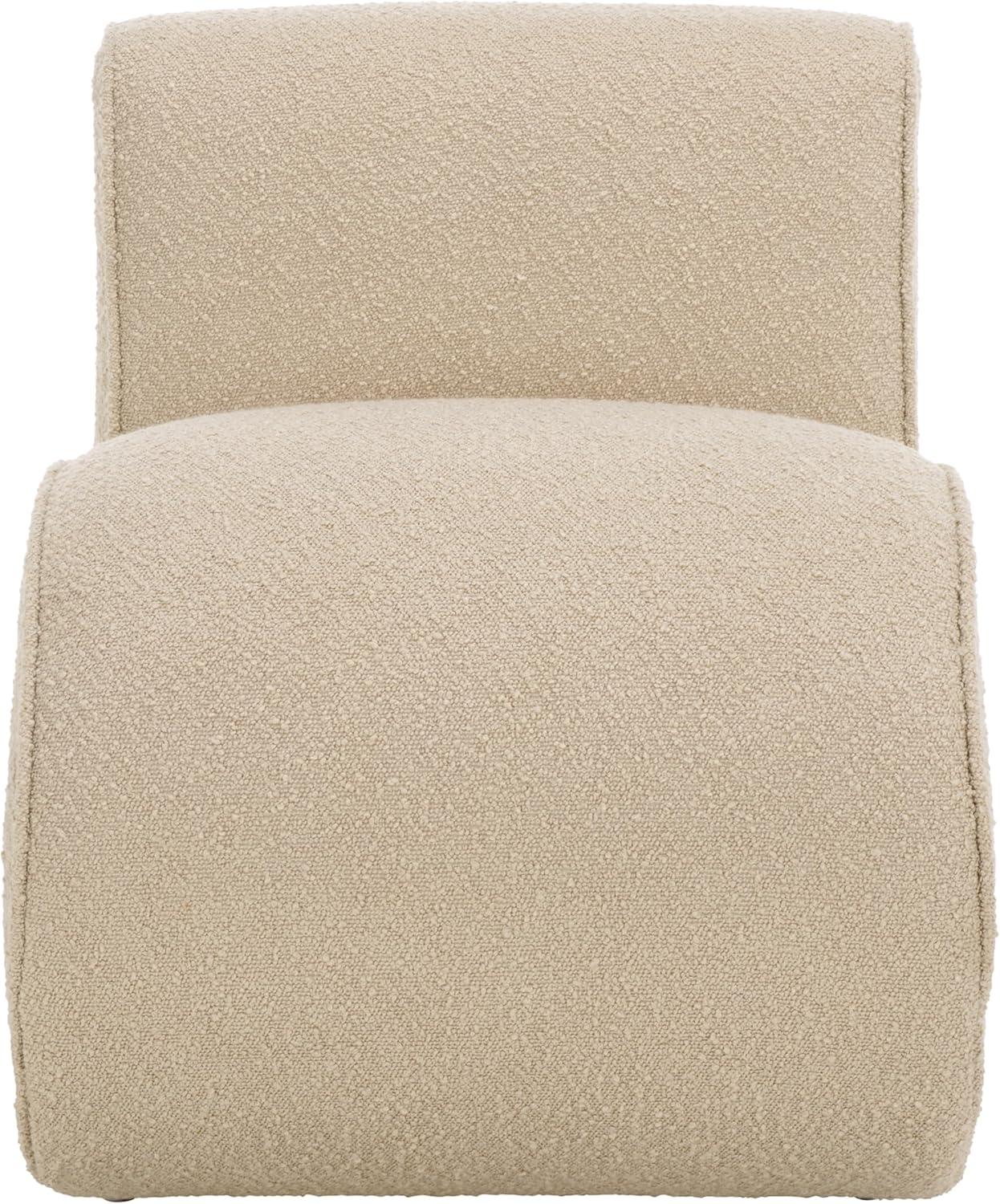 image:imageSAFAVIEH Home Collection Mikk MidCentury Modern Beige Boucle Accent Chair Fully AssembledBeige