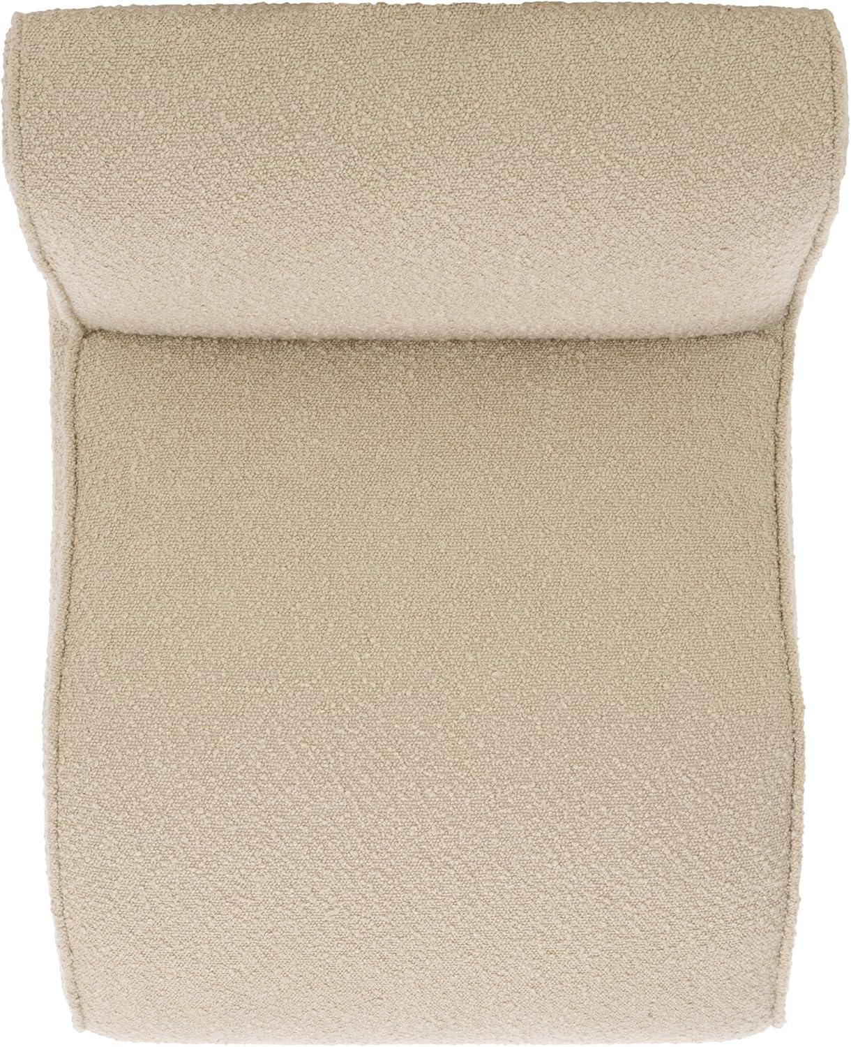image:imageSAFAVIEH Home Collection Mikk MidCentury Modern Beige Boucle Accent Chair Fully AssembledBeige