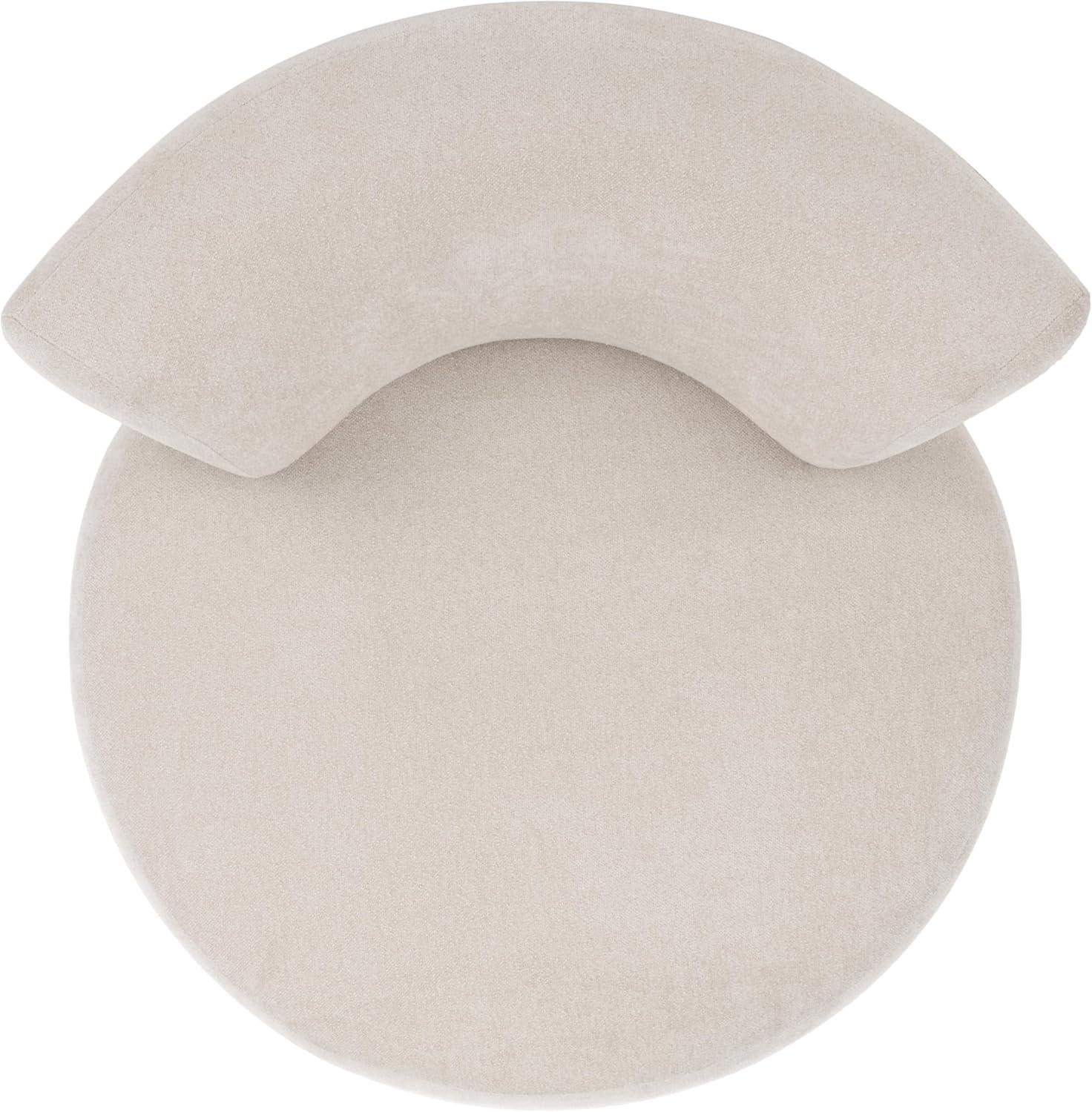 image:imageSAFAVIEH Home Collection Rhyt Beige Linen Accent Chair Fully AssembledBeige