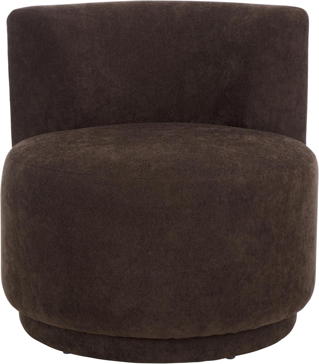 image:imageSAFAVIEH Home Collection Rhyt Beige Linen Accent Chair Fully AssembledBrown