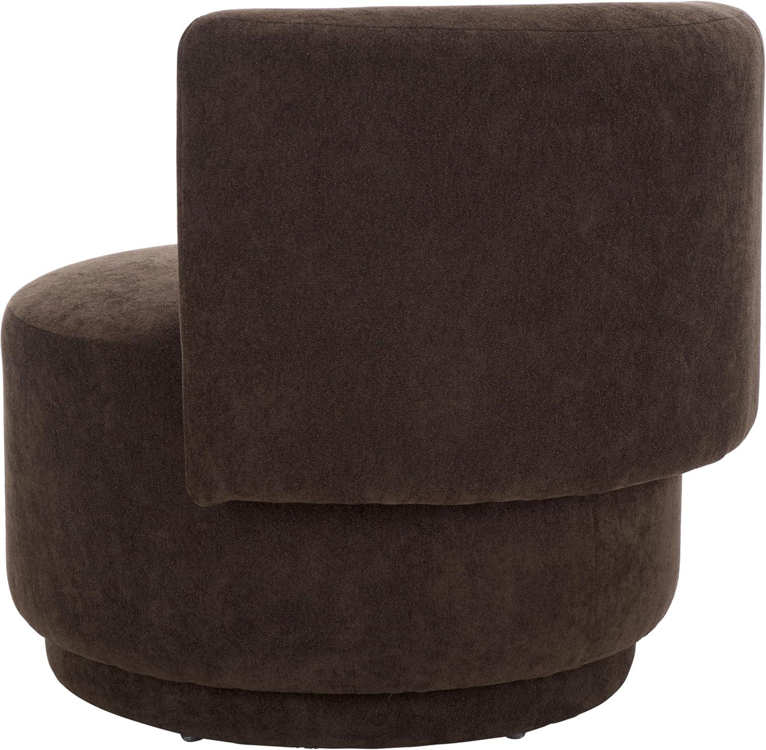 image:imageSAFAVIEH Home Collection Rhyt Beige Linen Accent Chair Fully AssembledBrown