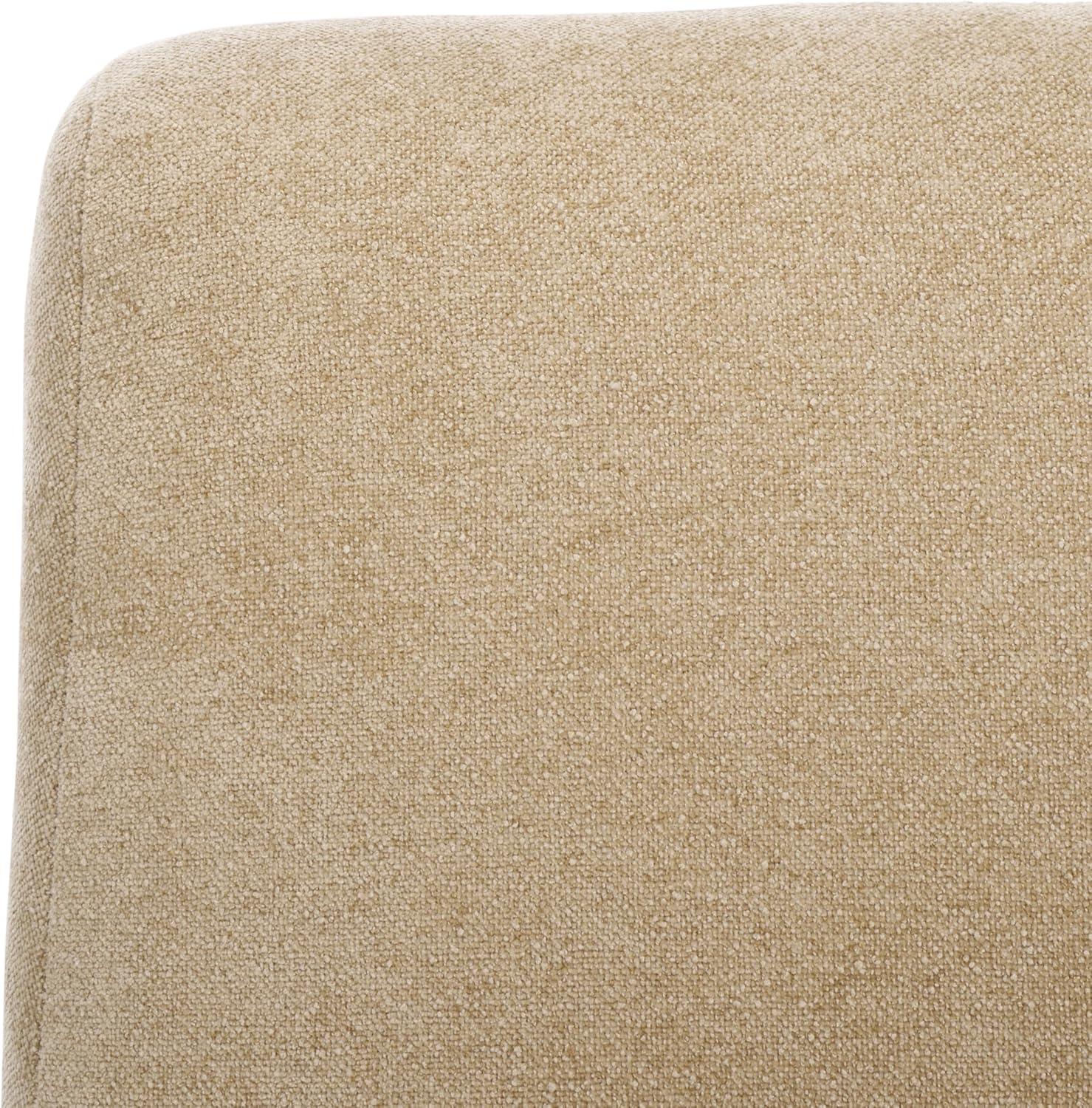 image:imageSAFAVIEH Home Collection Swip MidCentury Modern Sand Linen Accent Chair Fully AssembledSand