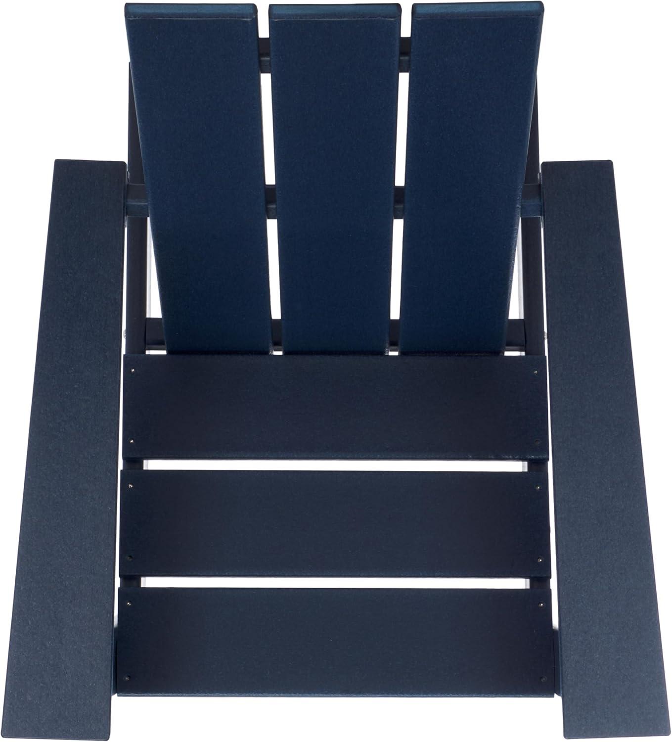 image:imageSAFAVIEH Outdoor Patio Furniture Collection All Weather Green Adirondack Chair WeatherResistant Patio Seating Fully Assembled PAT4500DFederal Blue