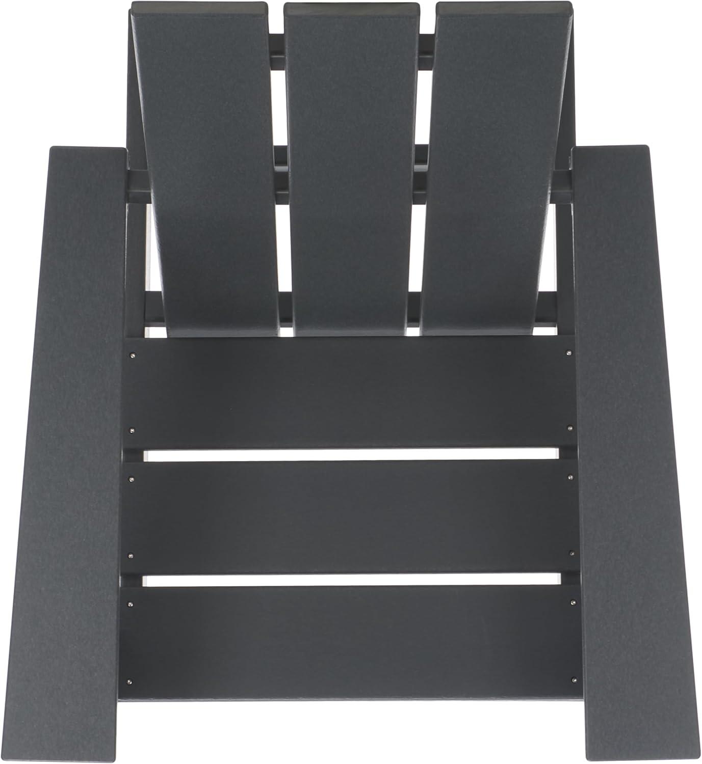 image:imageSAFAVIEH Outdoor Patio Furniture Collection All Weather Green Adirondack Chair WeatherResistant Patio Seating Fully Assembled PAT4500DGrey