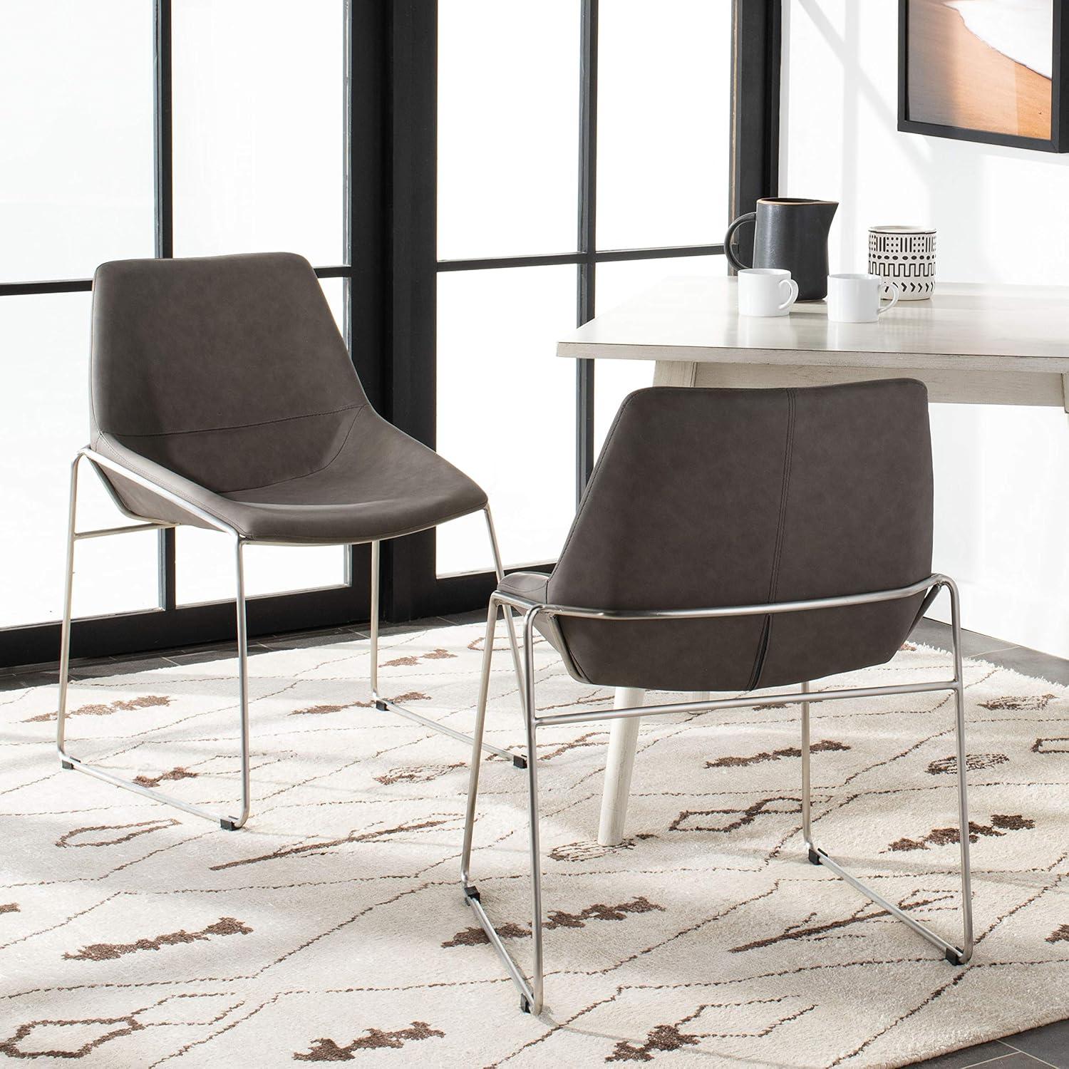 image:imageSafavieh Home Alexis Matte Stone MidCenturyGrey Silver