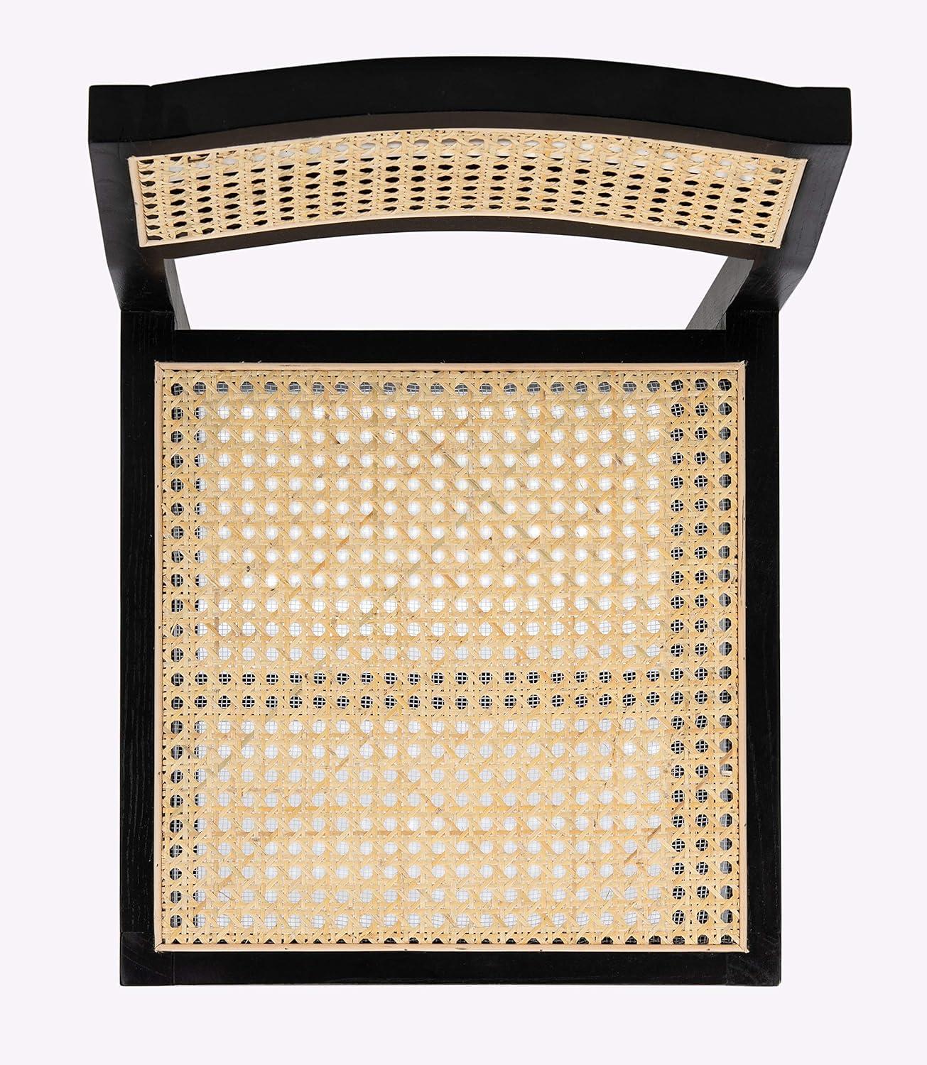 image:imageSafavieh Home Bernice White and Natural Cane Dining ChairBlack Natural