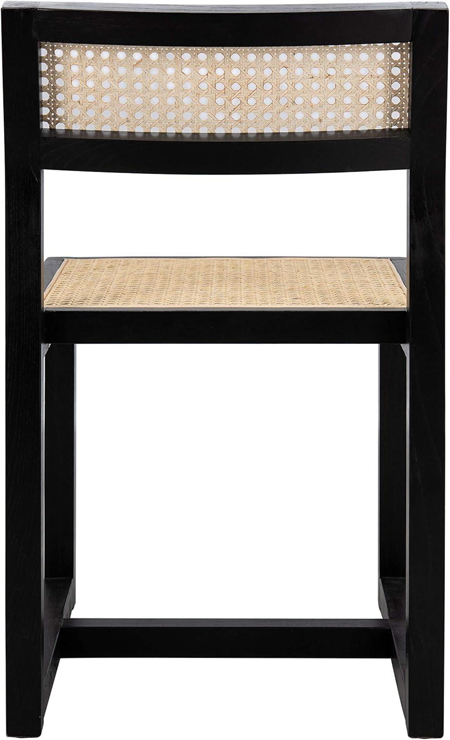 image:imageSafavieh Home Bernice White and Natural Cane Dining ChairBlack Natural