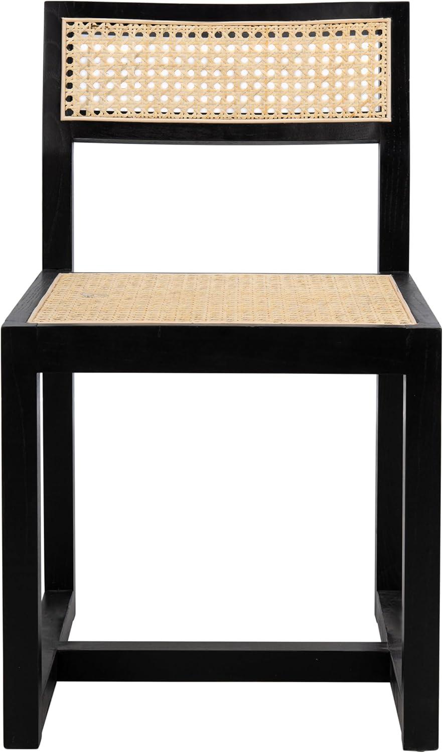 image:imageSafavieh Home Bernice White and Natural Cane Dining ChairBlack Natural