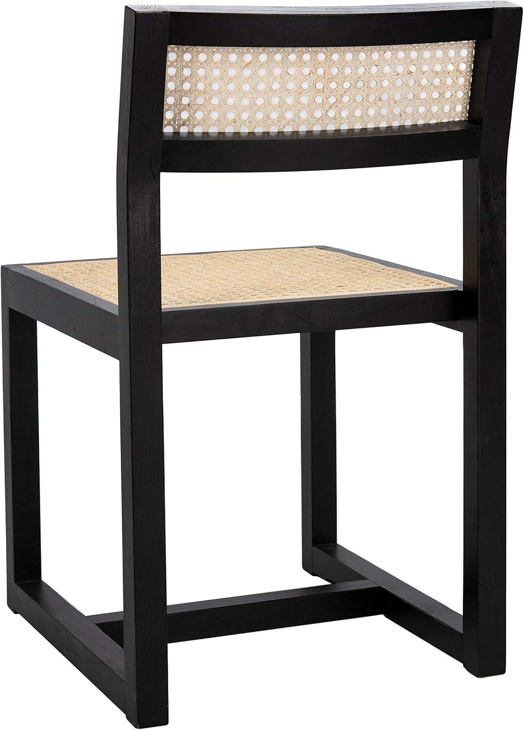 image:imageSafavieh Home Bernice White and Natural Cane Dining ChairBlack Natural
