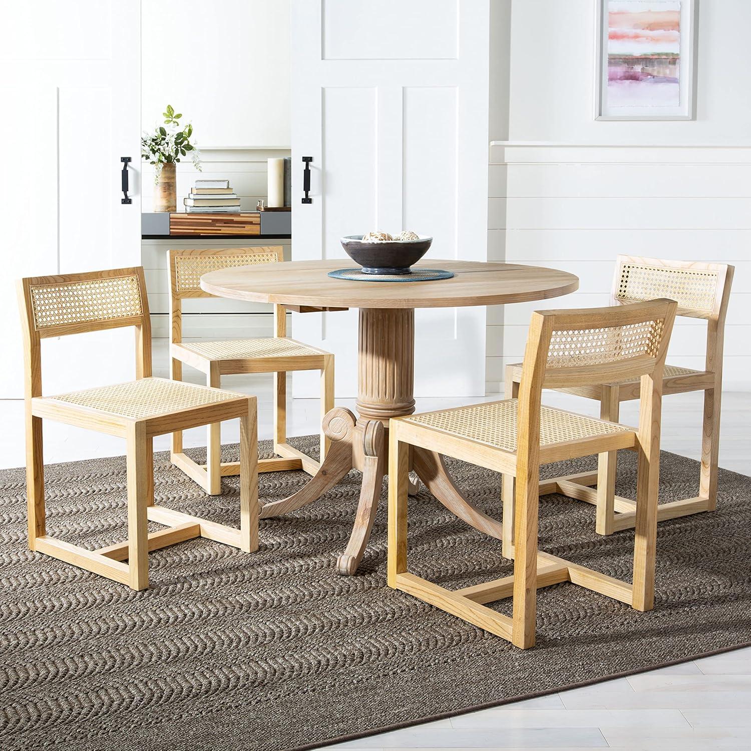 image:imageSafavieh Home Bernice White and Natural Cane Dining ChairNatural