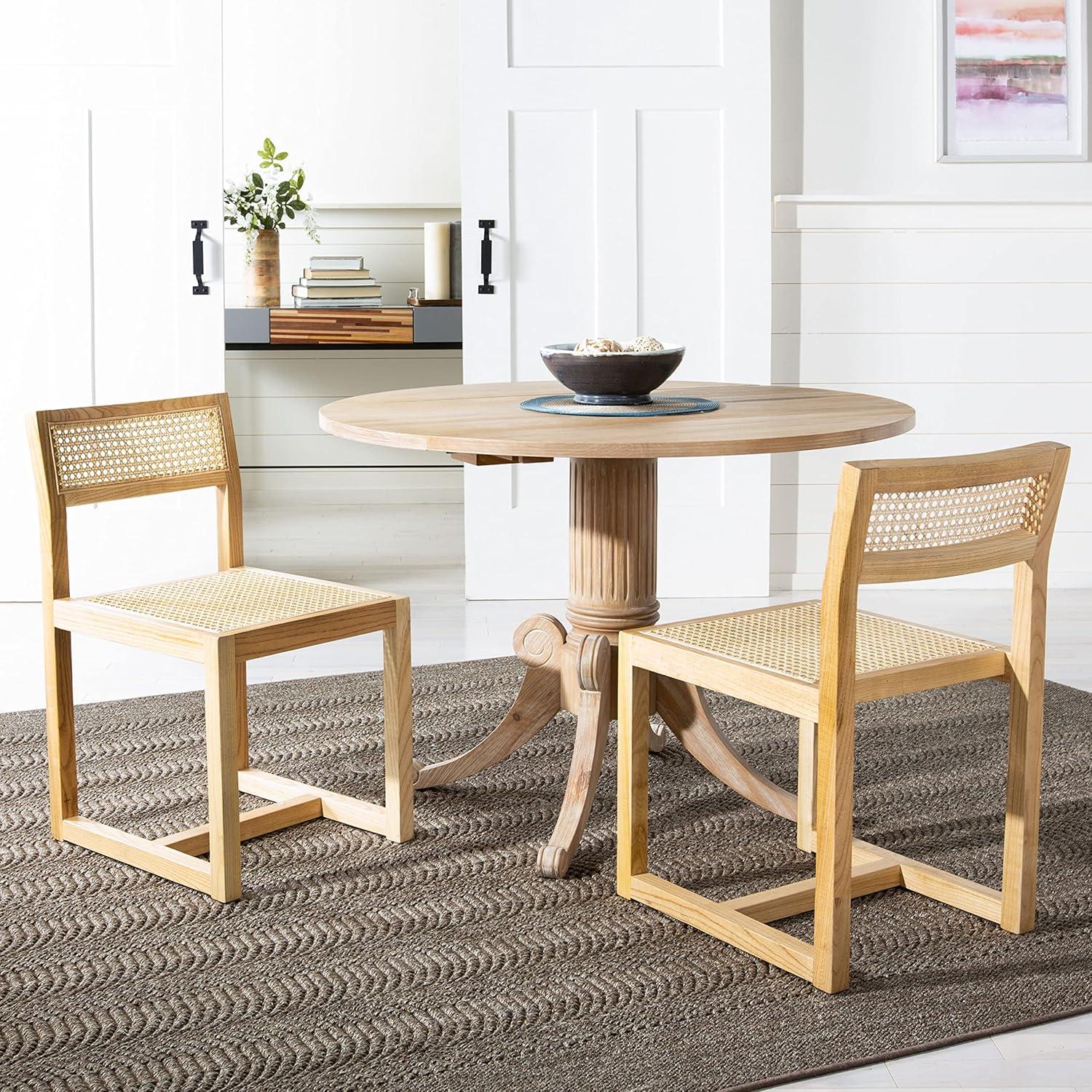 image:imageSafavieh Home Bernice White and Natural Cane Dining ChairNatural